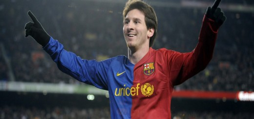 Leo Messi con el Barcelona en el Nou Camp